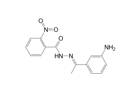 N'-[1-(3-aminophenyl)ethylidene]-2-nitrobenzohydrazide