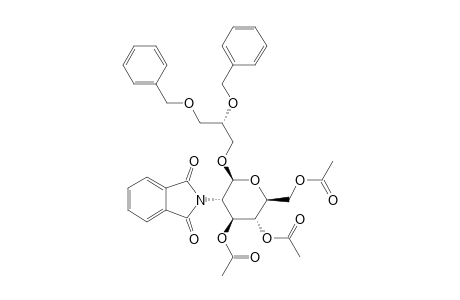 (2'S)-2',3'-DIBENZYLOXYPROPYL-3,4,6-TRI-O-ACETYL-2-DEOXY-2-PHTHALIMIDO-BETA-D-GLUCOSIDE