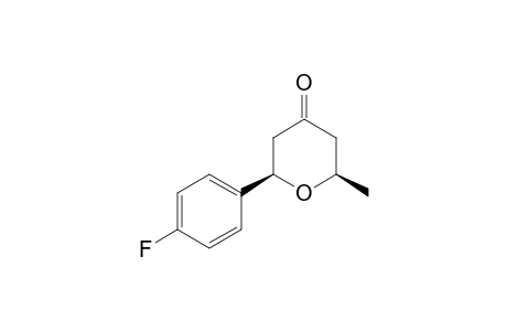 (2R,6R)-2-(4-Fluoro-phenyl)-6-methyl-tetrahydro-pyran-4-one
