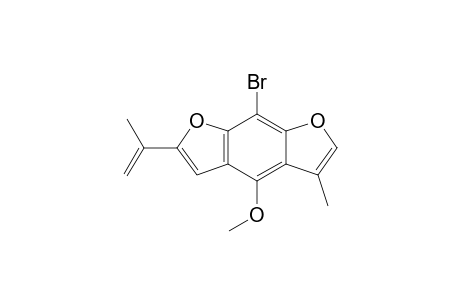 Benzo[1,2-b:5,4-b']difuran, 8-bromo-4-methoxy-5-methyl-2-(1-methylethenyl)-