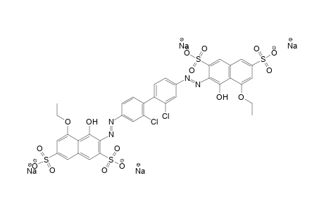 2,7-Naphthalenedisulfonic acid, 3,3'-[(2,2'-dichloro[1,1'-biphenyl]-4,4'-diyl)bis(azo)]bis[5-ethoxy-4-hydroxy-, tetrasodium salt