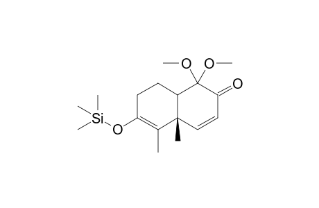 (4aS*,6aS*)1,1-Dimethoxy-4a,5-dimethyl-6-trimethylsilyloxy-1,2,4a,7,8,8a-hexahydro-2-naphthalenone