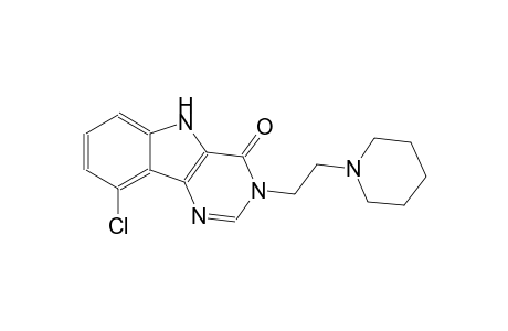 9-chloro-3-[2-(1-piperidinyl)ethyl]-3,5-dihydro-4H-pyrimido[5,4-b]indol-4-one
