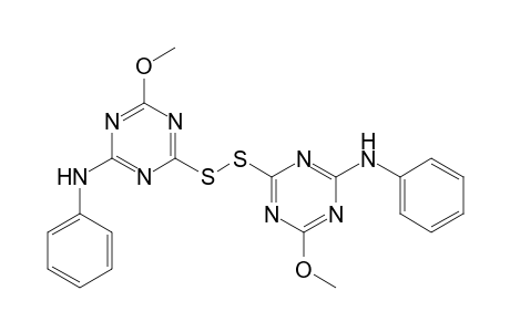 Bis(2-anilino-4-methoxy-s-triazin-6-yl) disulphide