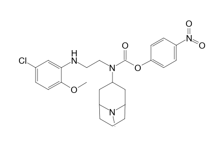 N-[endo-9-Methyl-9-azabicyclo[3.3.1]non-3-yl]-N-[(4-nitrophenoxy)carbonyl]-N'-(5-chloro-2-methoxyphenyl)-1,2-diaminoethane