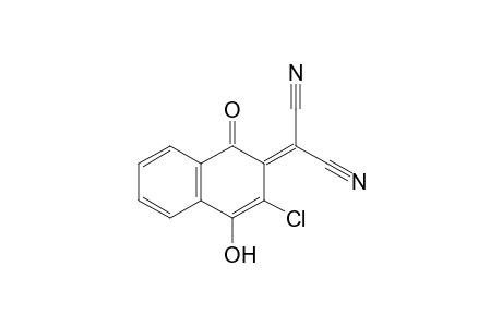 2-(3-Chloranyl-4-oxidanyl-1-oxidanylidene-naphthalen-2-ylidene)propanedinitrile