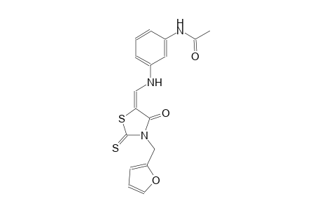 acetamide, N-[3-[[(E)-[3-(2-furanylmethyl)-4-oxo-2-thioxo-5-thiazolidinylidene]methyl]amino]phenyl]-