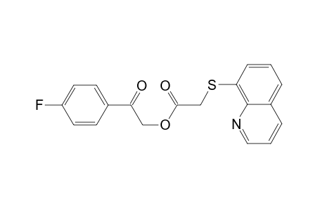 (Quinolin-8-ylsulfanyl)-acetic acid 2-(4-fluoro-phenyl)-2-oxo-ethyl ester