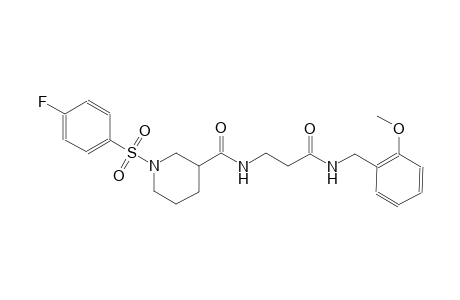 3-piperidinecarboxamide, 1-[(4-fluorophenyl)sulfonyl]-N-[3-[[(2-methoxyphenyl)methyl]amino]-3-oxopropyl]-