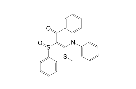 (Z)-1-PHENYLSULFINYL-1-BENZOYL-2-METHYLTHIO-2-(PHENYLAMINO)-ETHENE