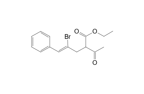 (Z)-2-acetyl-4-bromo-5-phenyl-4-pentenoic acid ethyl ester
