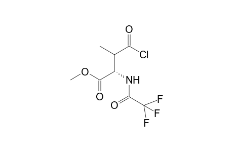 L-Valine, 4-chloro-4-oxo-N-(trifluoroacetyl)-, methyl ester, threo-