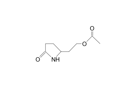 2-Pyrrolidinone, 5-[2-(acetyloxy)ethyl]-