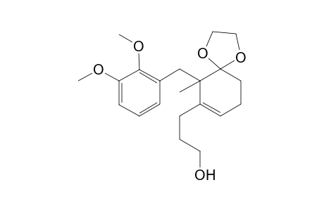 2-(2,3-Dimethoxyphenyl)methyl-2-methyl-3-hydroxypropyl)spiro-3-cyclohexan-2'-[1,3]dioxalane