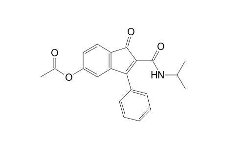 acetate 2-isopropyl carbamoyl-1-oxo-3-phenyl-1H-indene-5-yl ester