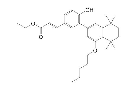 (E)-Ethyl 3-[4-Hydroxy-3-(4-pentyloxy-5,5,8,8-tetramethyl-5,6,7,8-tetrahydronaphthalen-2-yl)phenyl]acrylate