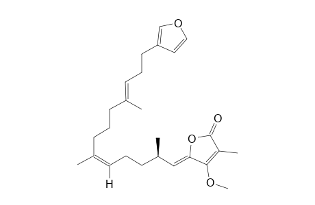 (7E,13Z,18S,20Z)-22-O-methyl-variabilin