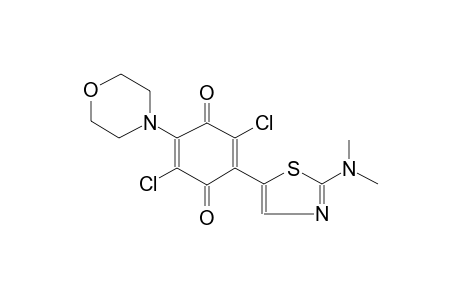 2-DIMETHYLAMINO-5-(3,6-DICHLORO-5-MORPHOLINO-1,4-BENZOQUINON-2-YL)THIAZOLE