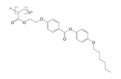 Poly[1-(4-hexyloxyphenyleneoxy-4-benzoyloxyethyleneoxycarbonyl)ethylene]