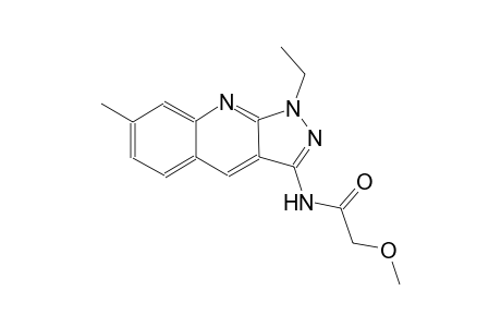 N-(1-ethyl-7-methyl-1H-pyrazolo[3,4-b]quinolin-3-yl)-2-methoxyacetamide