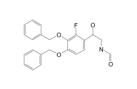 Benzenethanamine, 3,4-dibenzyloxy-2-fluoro-N-formyl-.beta.-hydroxy-