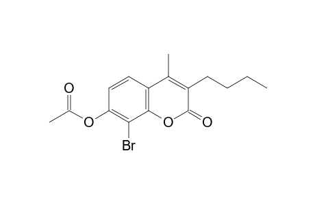 8-bromo-3-butyl-7-hydroxy-4-methylcoumarin, acetate