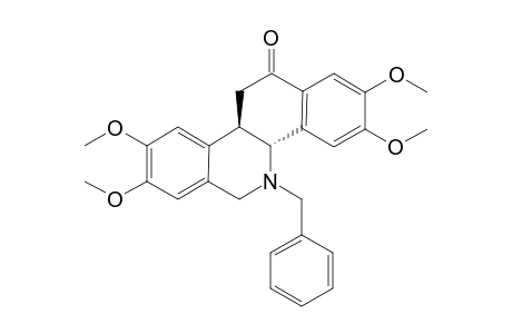 (4bR,10bR)-2,3,8,9-tetramethoxy-5-(phenylmethyl)-4b,6,10b,11-tetrahydrobenzo[c]phenanthridin-12-one