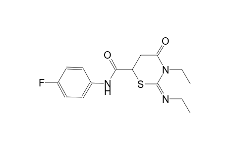 2H-1,3-thiazine-6-carboxamide, 3-ethyl-2-[(E)-ethylimino]-N-(4-fluorophenyl)tetrahydro-4-oxo-, (2E)-