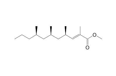 (E,4R,6R,8R)-2,4,6,8-tetramethyl-2-undecenoic acid methyl ester