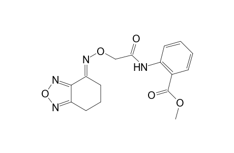 Benzoic acid, 2-[[2-[[[6,7-dihydro-2,1,3-benzoxadiazol-4(5H)-yliden]amino]oxy]acetyl]amino]-, methyl ester