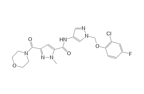 N-{1-[(2-chloro-4-fluorophenoxy)methyl]-1H-pyrazol-4-yl}-1-methyl-3-(4-morpholinylcarbonyl)-1H-pyrazole-5-carboxamide