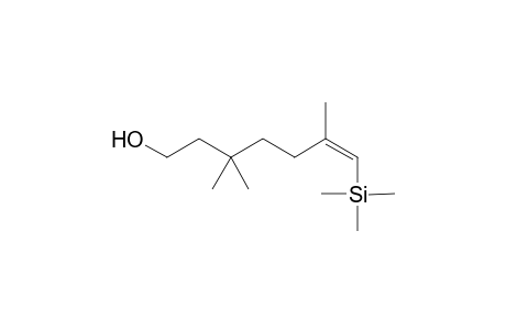 3,3-Dimethyl-6-methyl-7-(trimethylsilyl)-5(Z)-1,6-hepten-1-ol