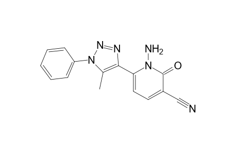 1-Amino-6-(5-methyl-1-phenyl-1H-1,2,3-triazol-4-yl)-2-oxo-1,2-dihydropyridine-3-carbonitrile