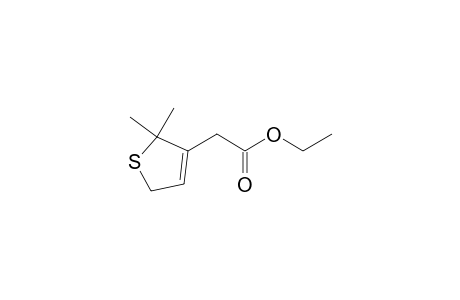 3-Thiopheneacetic acid, 2,5-dihydro-2,2-dimethyl-, ethyl ester