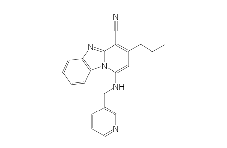 3-propyl-1-[(3-pyridinylmethyl)amino]pyrido[1,2-a]benzimidazole-4-carbonitrile