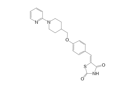 5-[4-[[1-(Pyridin-2-yl)piperidin-4-yl]methoxy]phenylmethylene]thiazolidione-2,4-dione