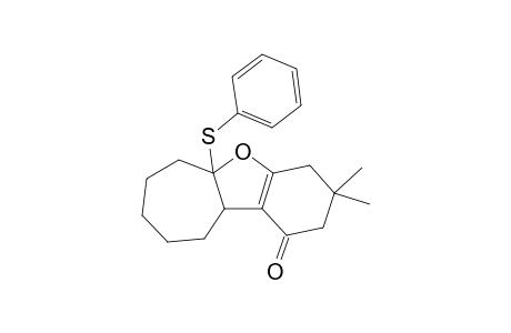 2,2-Dimethyl-9a-phenylsulfanyl-1,2,3,4b,5,6,7,8,9,9a-decahydro-10-oxabenzo[a]azulen-4-one