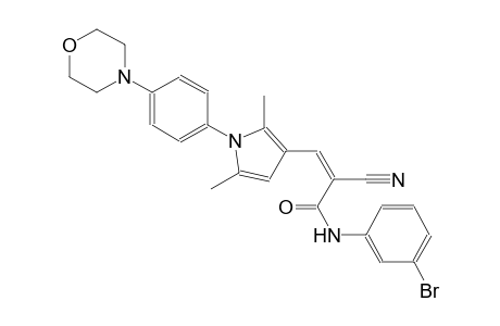 (2Z)-N-(3-bromophenyl)-2-cyano-3-{2,5-dimethyl-1-[4-(4-morpholinyl)phenyl]-1H-pyrrol-3-yl}-2-propenamide
