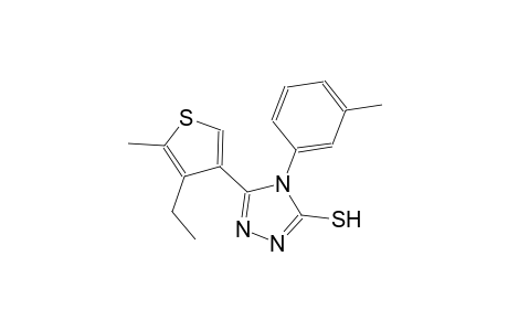 5-(4-ethyl-5-methyl-3-thienyl)-4-(3-methylphenyl)-4H-1,2,4-triazole-3-thiol
