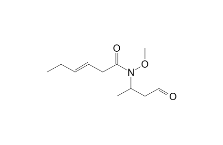 3-[N-Methoxy-N-(3-oxohex-3-en-1-yl)amido]butanal