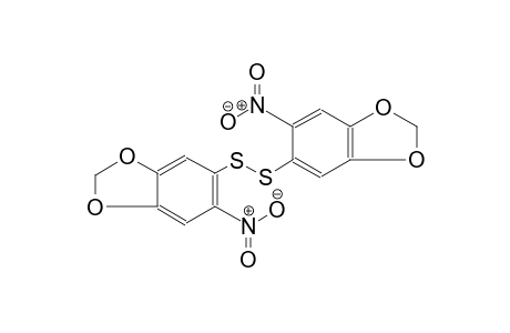 5-nitro-6-[(6-nitro-1,3-benzodioxol-5-yl)disulfanyl]-1,3-benzodioxole
