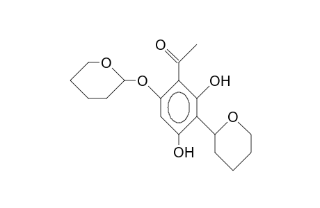 2',4'-Dihydroxy-3'-(tetrahydro-pyran-2-yl)-6'-(tetrahydro-pyran-2-yl-oxy)-acetophenone