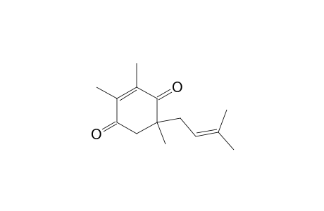 2-Cyclohexene-1,4-dione, 2,3,5-trimethyl-5-(3-methyl-2-butenyl)-