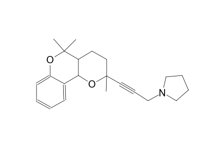 1-[3-(2,5,5-trimethyl-3,4,4a,10b-tetrahydro-2H,5H-pyrano[3,2-c]chromen-2-yl)-2-propynyl]pyrrolidine