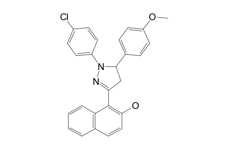 1-[1-(4-CHLOROPHENYL)-5-(4-METHOXYPHENYL)-PYRAZOLIN-3-YL]-NAPHTHALEN-2-OL