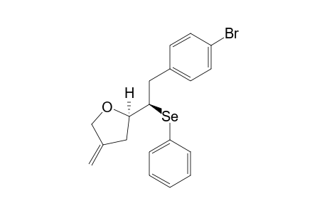 threo-2-(2-(4-Bromophenyl)-1-(phenylselanyl)ethyl)-4-methylenetetrahydrofuran