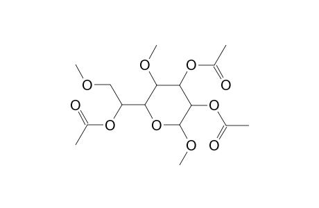 Methyl 2,3,6-tri-O-acetyl-4,7-di-O-methylheptopyranoside