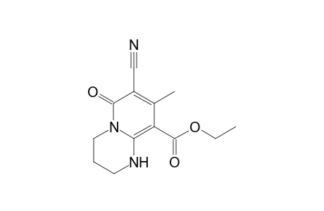 7-cyano-6-keto-8-methyl-1,2,3,4-tetrahydropyrido[1,2-a]pyrimidine-9-carboxylic acid ethyl ester