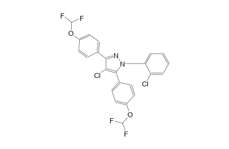 4-chloro-1-(2-chlorophenyl)-3,5-bis[4-(difluoromethoxy)phenyl]-1H-pyrazole