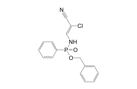 (Z)-P-benzoxy-P-phenyl-N-(2-chloroacrylonitrile)phosphonamide